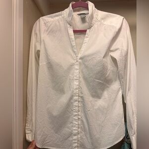 H&M White Button-Up Blouse